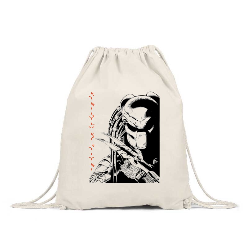 Predator Face Text Tornazsák