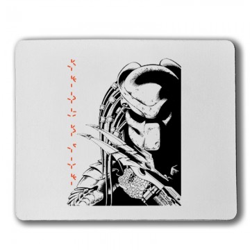 Predator Face Text Egérpad