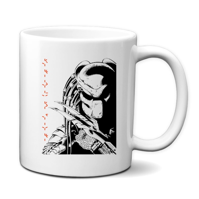Predator Face Text Bögre