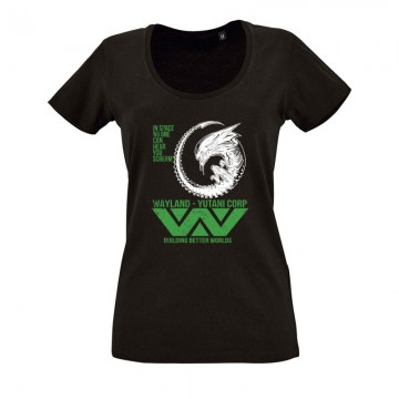 In Space Scream O nyakú női póló