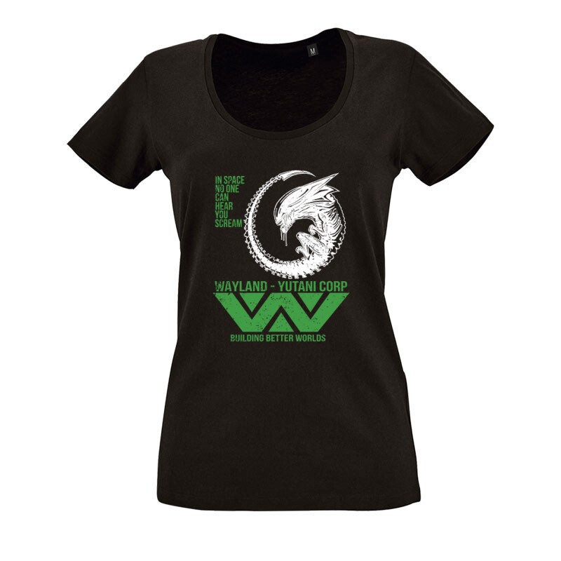 In Space Scream O nyakú női póló