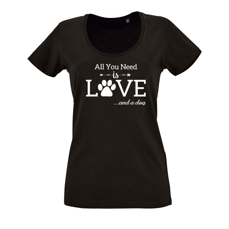 All You Need Is Dog O nyakú női póló
