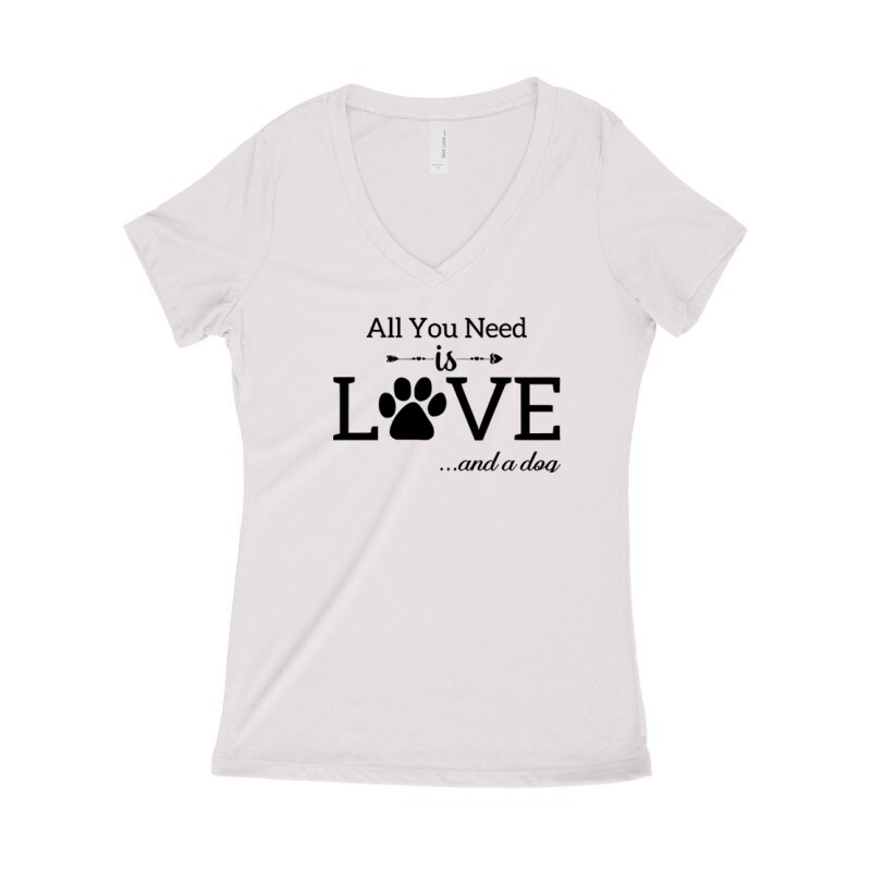 All You Need Is Dog Női póló V kivágott