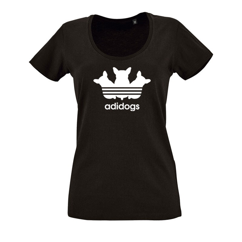 Adidogs O nyakú női póló