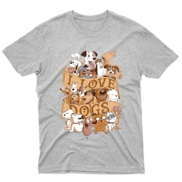 I Love Dogs Férfi póló