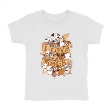 I Love Dogs Gyermek póló