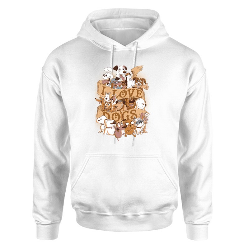 I Love Dogs Unisex pulóver