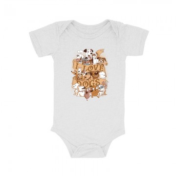I Love Dogs Bébi body