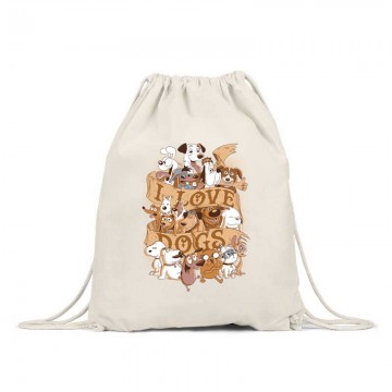 I Love Dogs Tornazsák