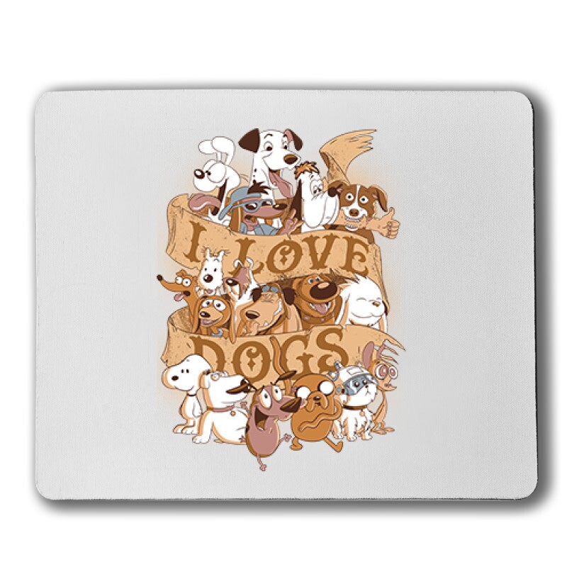 I Love Dogs Egérpad