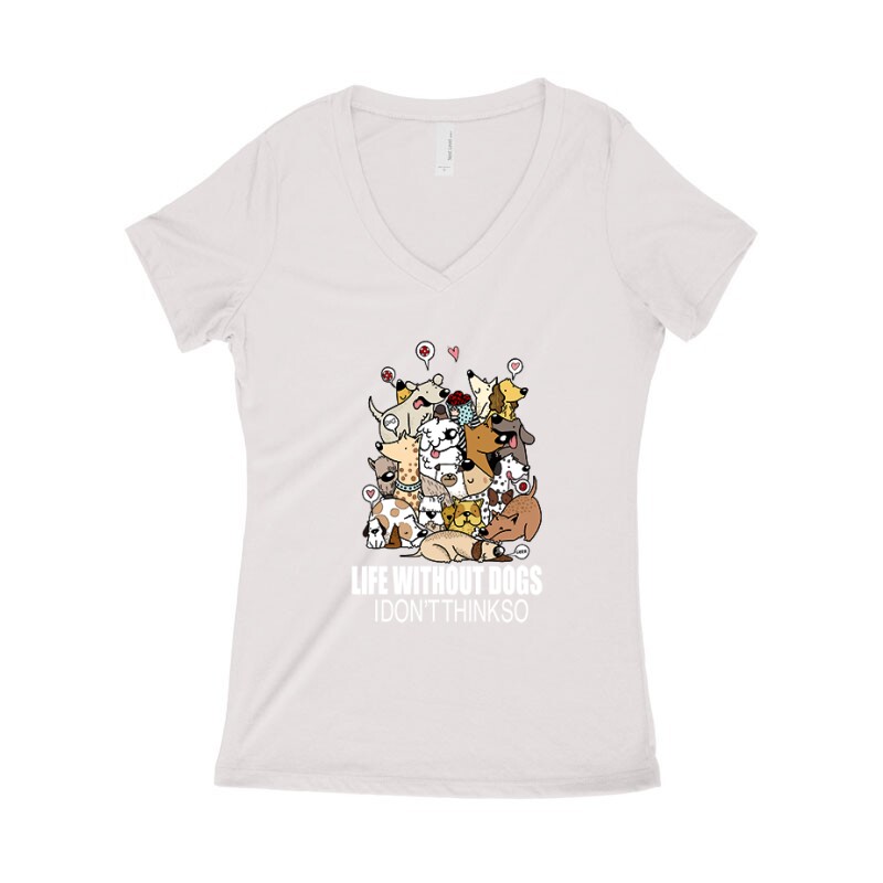 Without Dog... Női póló V kivágott