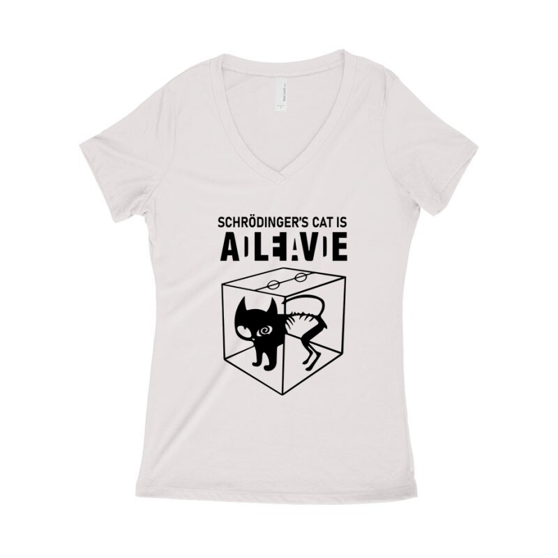 Schrödinger's Cat Női póló V kivágott