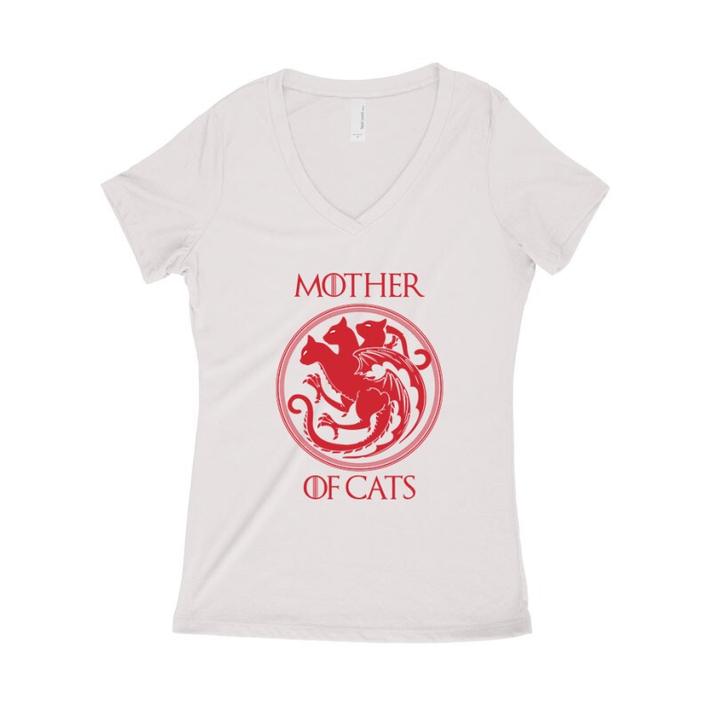 Mother Of Cats Női póló V kivágott