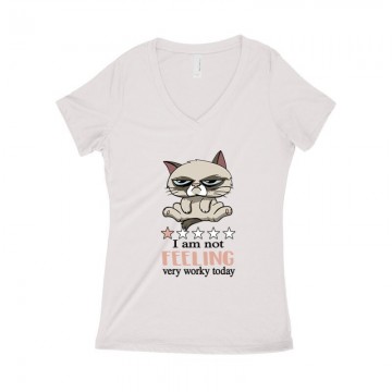 I'm Not Feeling Női póló V kivágott