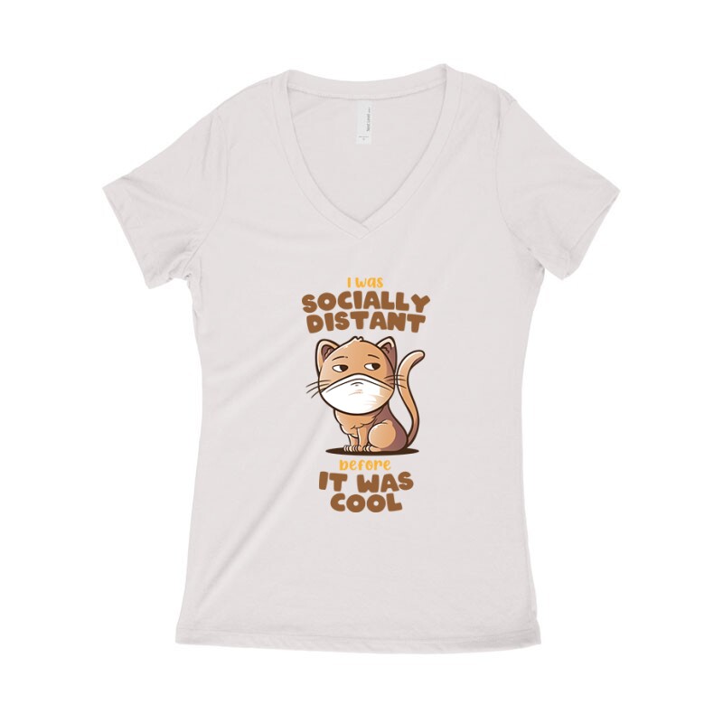 Socially Distance Női póló V kivágott
