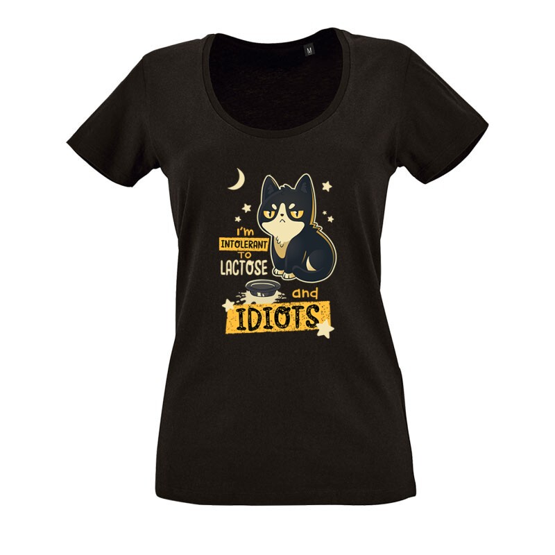 Intolerant O nyakú női póló