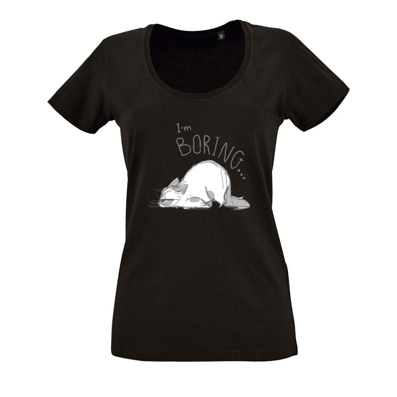 I'm Boring O nyakú női póló