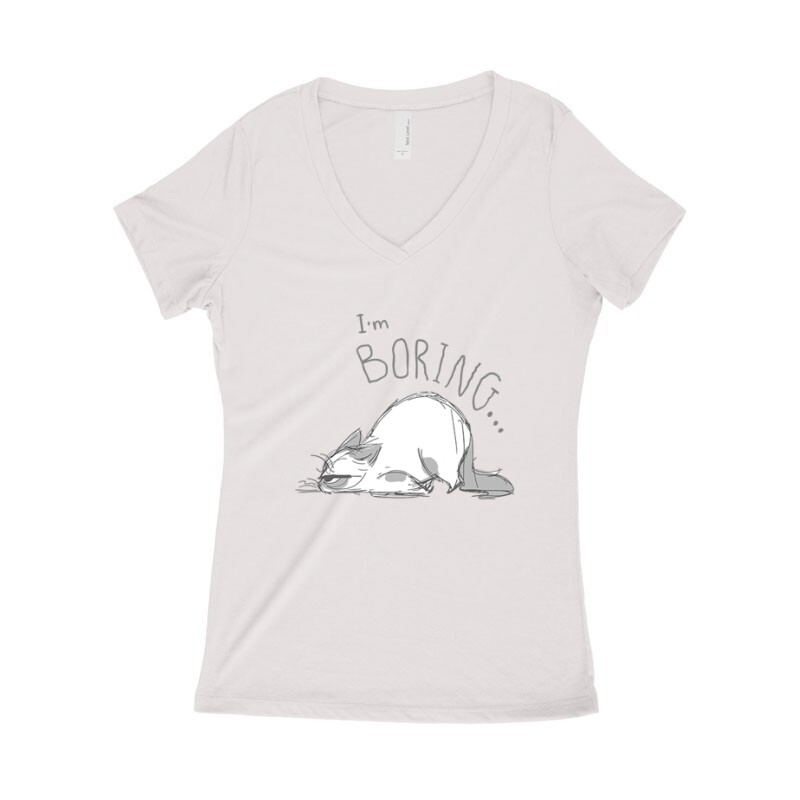 I'm Boring Női póló V kivágott