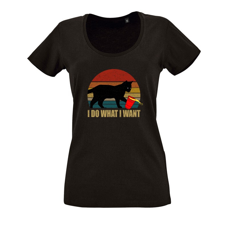 I Do What I Want O nyakú női póló