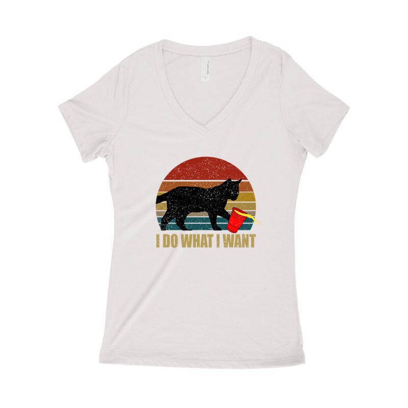 I Do What I Want Női póló V kivágott
