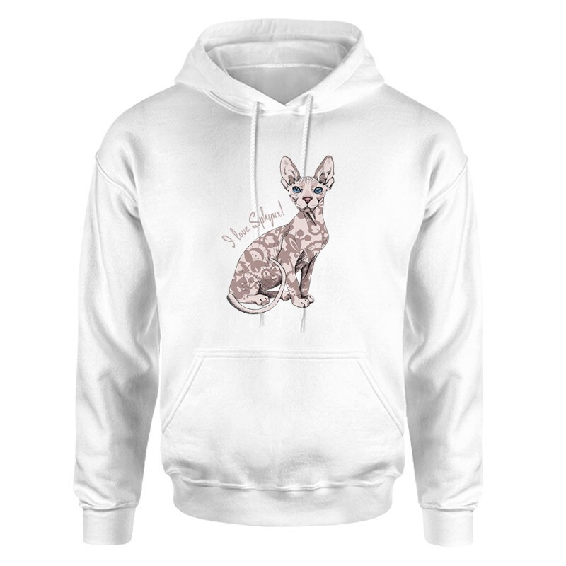 I Love Sphynx Unisex pulóver