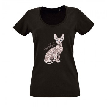 I Love Sphynx O nyakú női póló