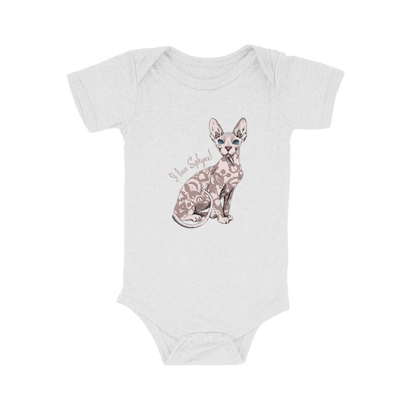 I Love Sphynx Bébi body