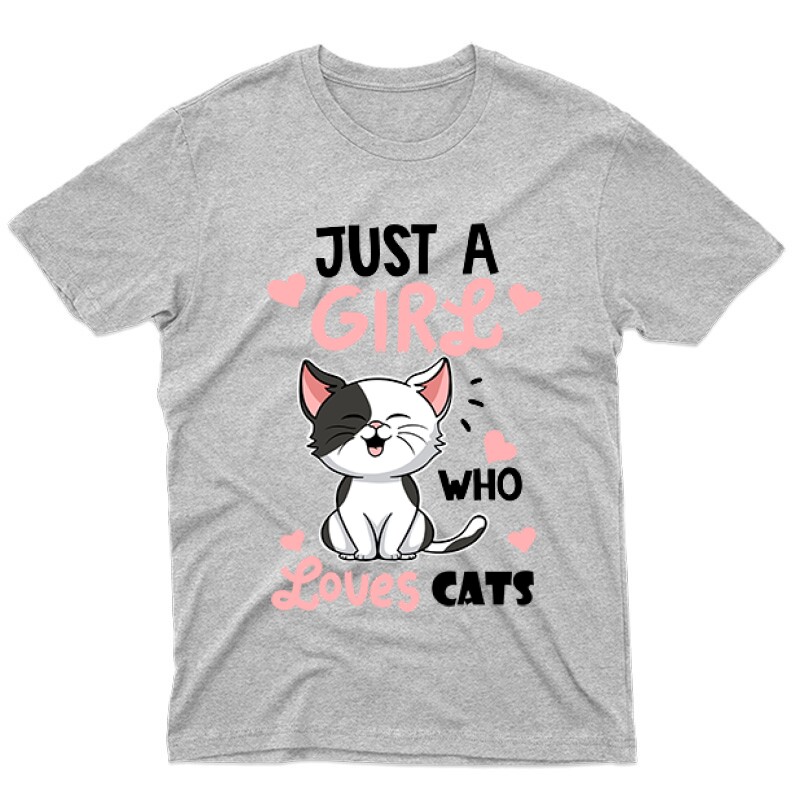 Just a Girl Who Love Cats Férfi póló
