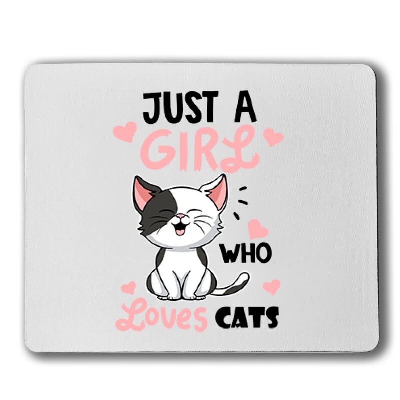 Just a Girl Who Love Cats Egérpad