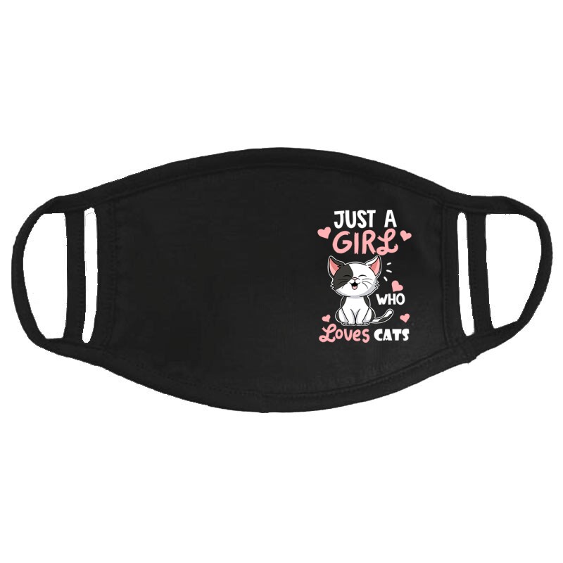 Just a Girl Who Love Cats Arcmaszk