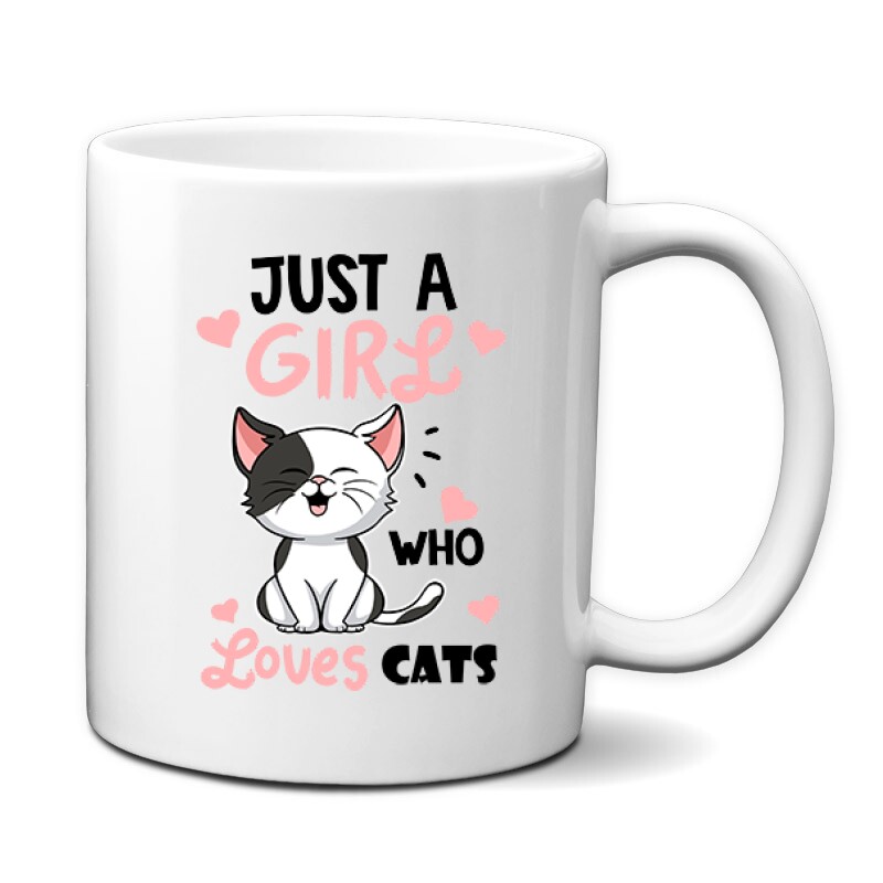 Just a Girl Who Love Cats Bögre