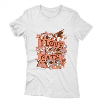 I Love Cats Női póló