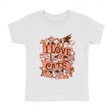 I Love Cats Gyermek póló
