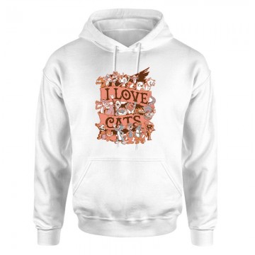 I Love Cats Unisex pulóver