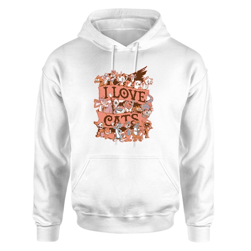 I Love Cats Unisex pulóver