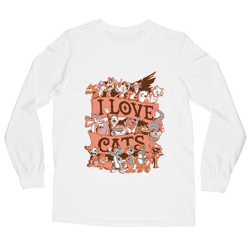 I Love Cats Hosszú ujjú póló
