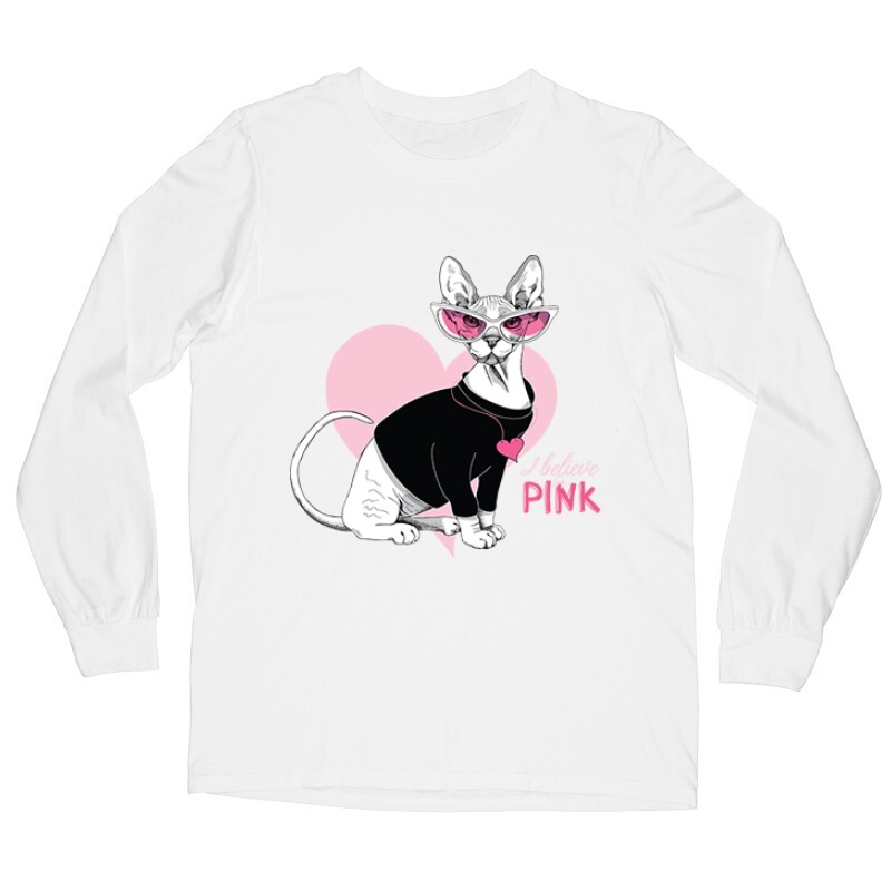 I Belive Pink Hosszú ujjú póló