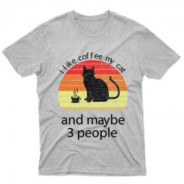 I Love Cat and Coffee Férfi póló