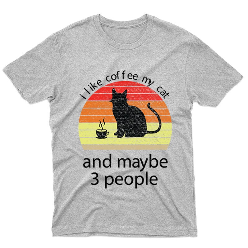 I Love Cat and Coffee Férfi póló