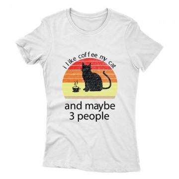 I Love Cat and Coffee Női póló