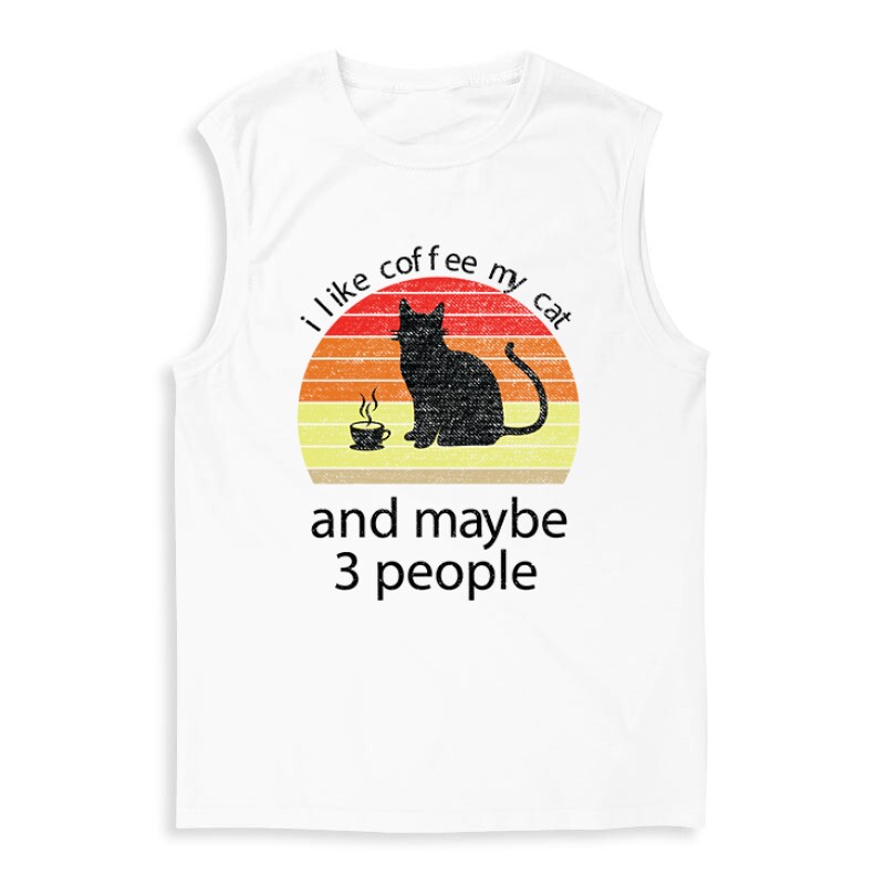 I Love Cat and Coffee Férfi Trikó