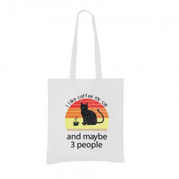 I Love Cat and Coffee Bevásárló táska