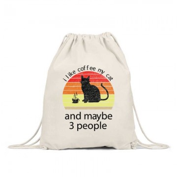 I Love Cat and Coffee Tornazsák