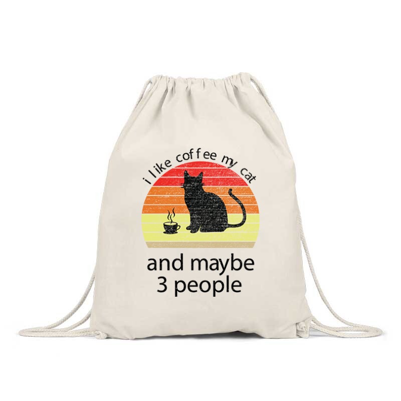 I Love Cat and Coffee Tornazsák