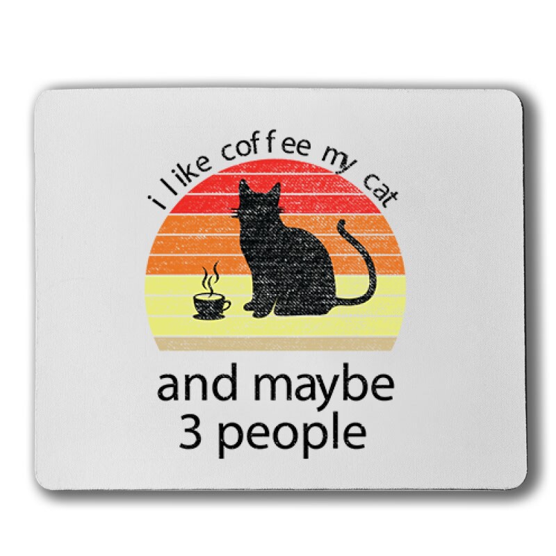 I Love Cat and Coffee Egérpad