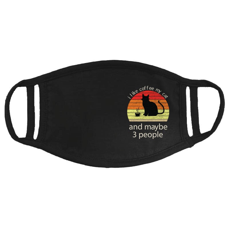 I Love Cat and Coffee Arcmaszk