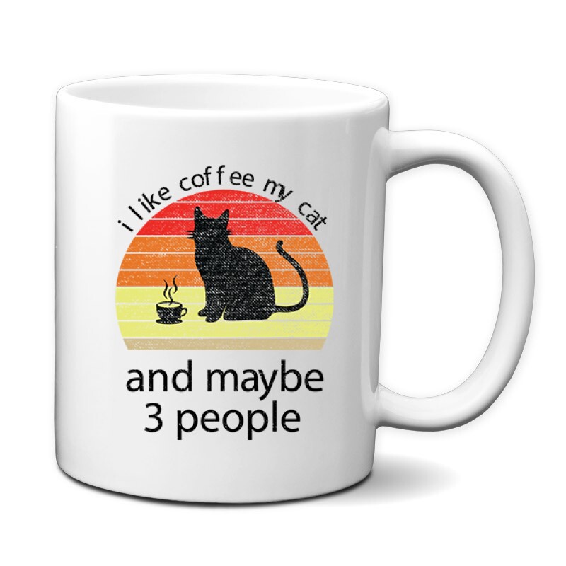 I Love Cat and Coffee Bögre