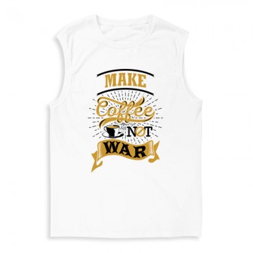 Make Coffee Not War Férfi Trikó