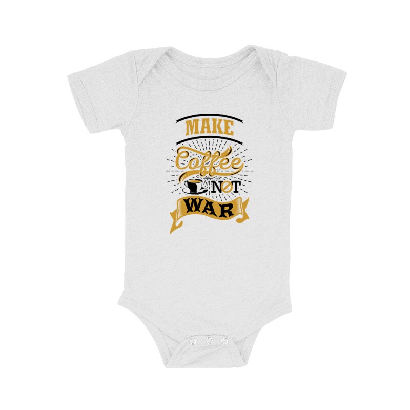 Make Coffee Not War Bébi body