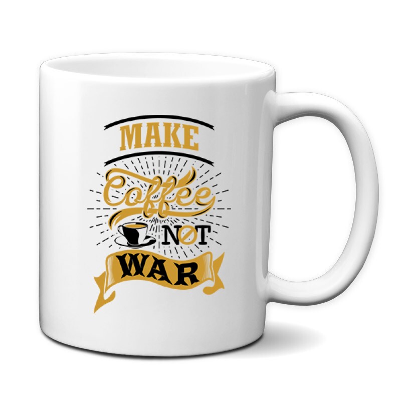 Make Coffee Not War Bögre